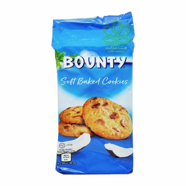 کوکی با تکه های شکلات شیری و نارگیل 180 گرم بونتی bounty