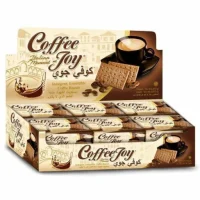 بیسکویت کافی جوی coffee joy | وزن هر عدد :45 گرم | تعداد :18 عدد | محصول کشور اندونزی | با طعم قهوه | با روکش شکر | ارسال به سراسر کشور.
